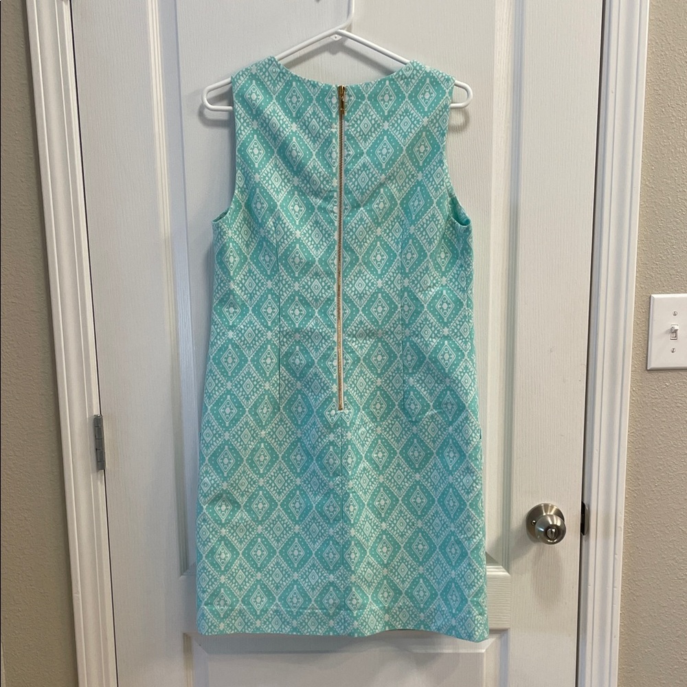 Southern Tide Turquoise Geometric Dress - Picture 3 of 7